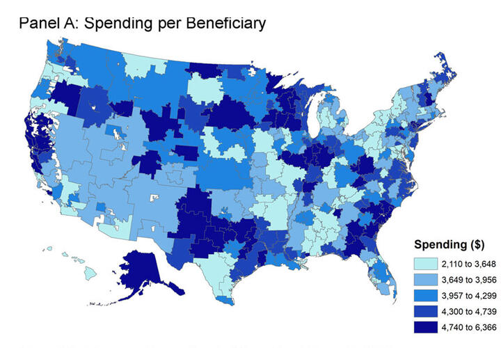 Map of Spending per Beneficiary