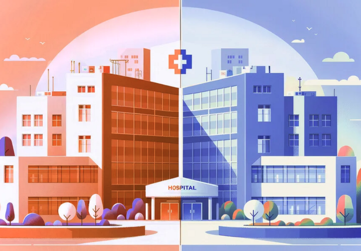 illustration of a hospital